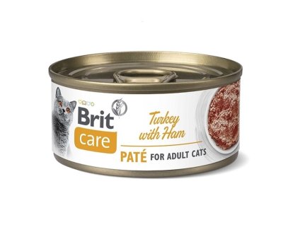 Konzerva BRIT CARE Paté Turkey with Ham 70g