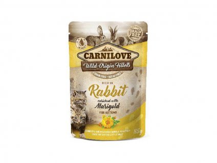 Kapsička CARNILOVE Cat Kitten Rabbit with Marigold 85g