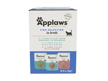 Kapsička APPLAWS Cat MultiFish 12x70g (multipack)