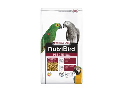 VERSELE-LAGA NutriBird P15 Original - základní extrudy pro velké papoušky s tuzemským ovocem 1kg