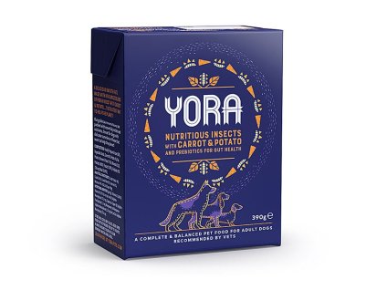 Paštika YORA Insects s mrkví a bramborem 390g