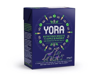 Paštika YORA Insects s jablkem a pastnákem 390g