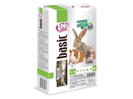 LOLO PETS Basic granulovaná vojtěška pro hlodavce 350g