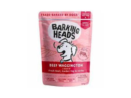 Kapsička BARKING HEADS New Beef Waggington 300g