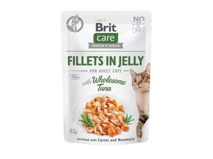Kapsička BRIT CARE Cat Fillets in Jelly Wholesome Tuna 85g