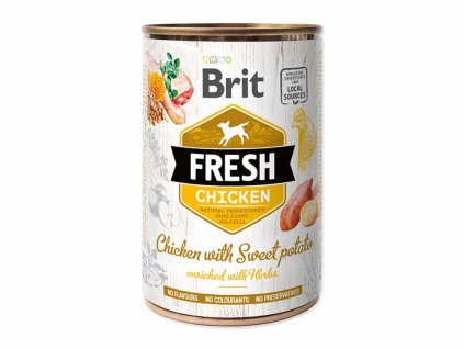 Konzerva BRIT Fresh Chicken with Sweet Potato 400g