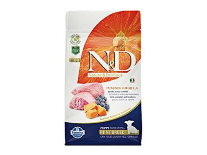 N&D Grain Free Pumpkin Dog Puppy Mini Lamb & Blueberry 800g
