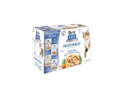 Kapsička BRIT CARE Cat Fillets in Jelly Flavour Box 12x85g (multipack)