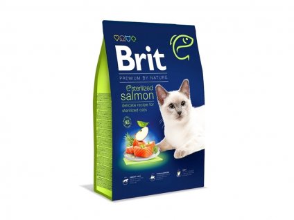 BRIT Premium by Nature Cat Sterilized Salmon 8kg