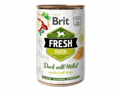 Konzerva BRIT Fresh Duck with Millet 400g