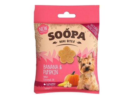 SOOPA Helthy Bites Mini s banánem a dýní 50g