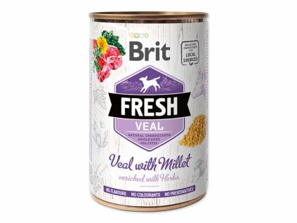 Konzerva BRIT Fresh Veal with Millet 400g