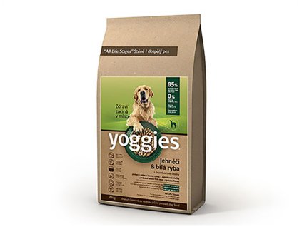 YOGGIES jehněčí & bílá ryba 15kg