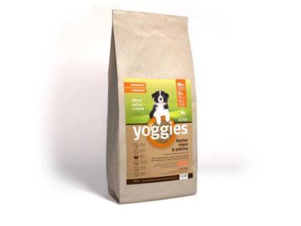 YOGGIES Minigranule Active kachní maso & zvěřina 15kg