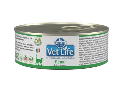 Konzerva VET LIFE Cat Renal 85g (DOPRODEJ)