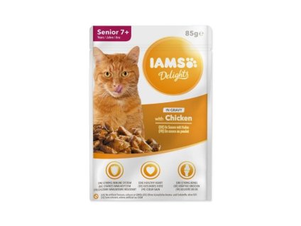 Kapsička IAMS Cat Senior Delights Chicken in Gravy 85g