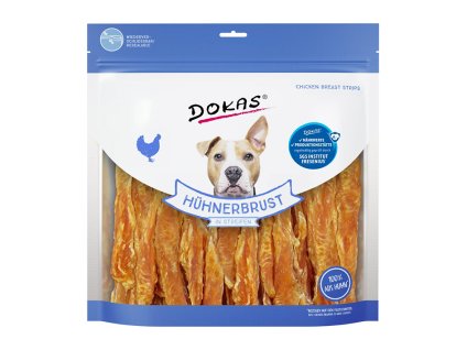 DOKAS Kuřecí prsa široké proužky 900g