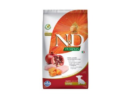 N&D Grain Free Pumpkin Dog Puppy Mini Chicken & Pomegranate 2,5kg (DOPRODEJ)