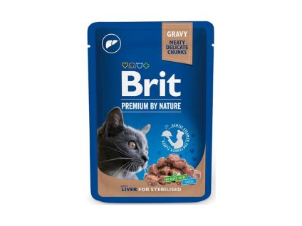Kapsička BRIT Premium by Nature Cat Liver for Sterilized 100g