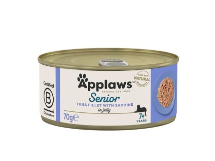 Konzerva APPLAWS Cat Senior tuňák se sardinkami 70g
