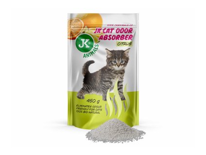Pohlcovač zápachu JK ANIMALS citrus 450g (DOPRODEJ)
