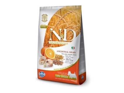N&D Low Grain Ocean Dog Adult Mini Codfish & Orange 7kg