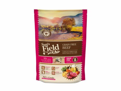 SAM´S FIELD Grain Free Beef 800g (DOPRODEJ)