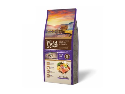 SAM´S FIELD Grain Free Salmon & Herring 13kg (DOPRODEJ)