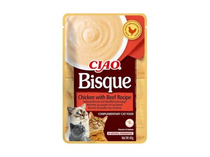 CIAO Cat Bisque kuře a hovězí 40g