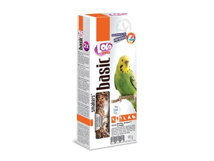 Tyčky LOLO PETS Basic na přepeření pro andulky 90g (2ks)