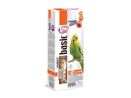 Tyčky LOLO PETS Basic mix pro andulky 130g (3ks)