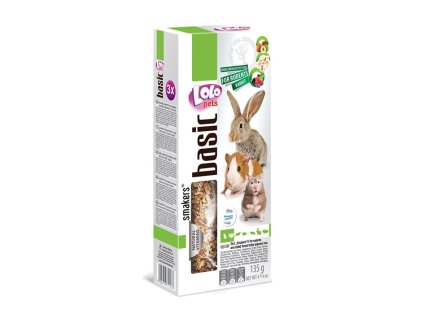 Tyčky LOLO PETS Basic mix pro hlodavce 135g (3ks)