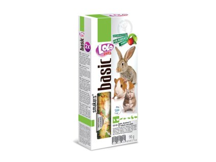 Tyčky LOLO PETS Basic jablečné pro hlodavce 90g (2ks)