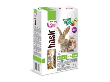 LOLO PETS Basic Fruit & Vegetable pro hlodavce 340g