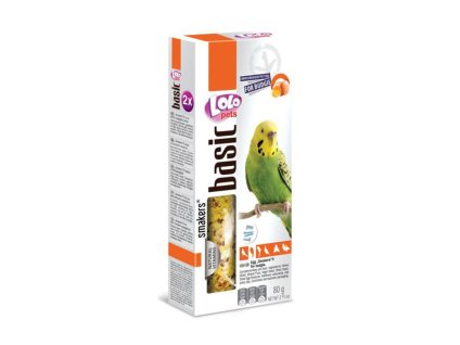 Tyčky LOLO PETS Basic vajíčkové pro andulky 80g (2ks)