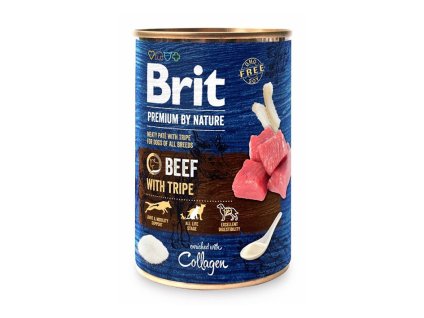 Konzerva BRIT Premium by Nature Beef & Tripes 400g