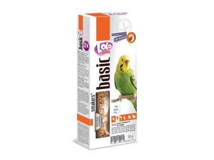 Tyčky LOLO PETS Basic medové pro andulky 90g (2ks)