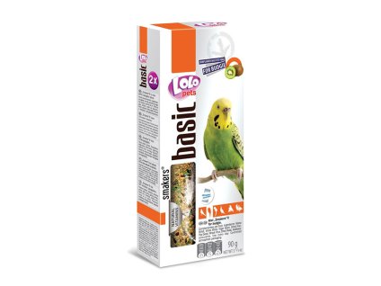 Tyčky LOLO PETS Basic kiwi pro andulky 90g (2ks)