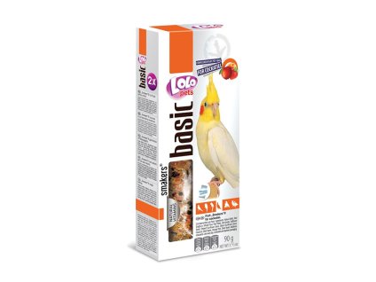 Tyčky LOLO PETS Basic ovocné pro korely 90g (2ks)