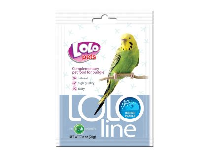 LOLO PETS Line perličky s jódem pro andulky 20g