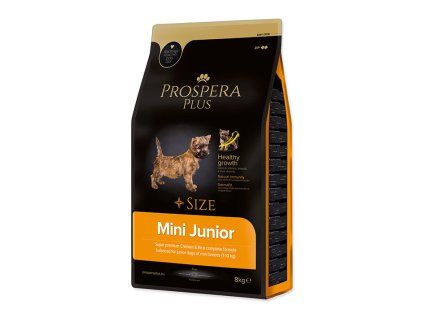 PROSPERA Plus Mini Junior kuře s rýží 8kg (DOPRODEJ)