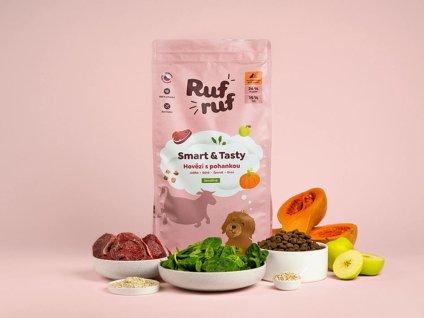 RUFRUF Smart & Tasty hovězí s pohankou 12kg