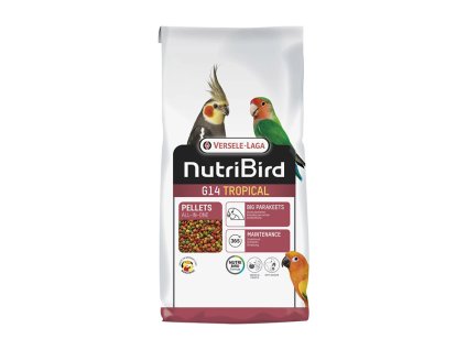 VERSELE-LAGA NutriBird G14 Original - základní extrudy pro korely a středně velké papoušky s tuzemským ovocem 10kg