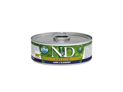Konzerva N&D Cat Prime Adult Lamb & Blueberry 70g