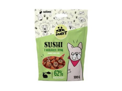 VETEXPERT Mr.Bandit pochoutka Sushi králík a ryba 500g
