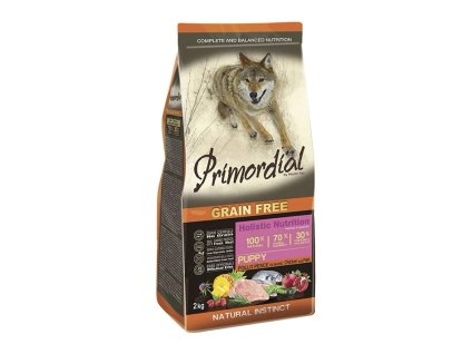 PRIMORDIAL Grain Free Puppy Chicken & Seafish 2kg (DOPRODEJ)