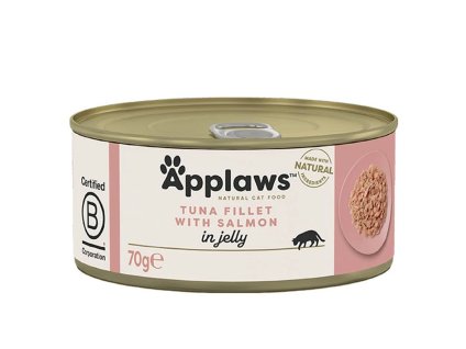 Konzerva APPLAWS Cat Jelly tuňák s lososem 70g