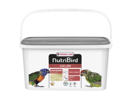 VERSELE-LAGA NutriBird A18 Lori - ručnědokrmovací krmivo pro mláďata lorií a loriček 3kg