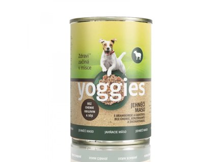 Konzerva YOGGIES jehněčí s karotkou a brambory 400g