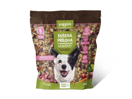 YOGGIES sušená příloha k syrové potravě pro psy B.A.R.F. s pohankovými vločkami 750g (DOPRODEJ)